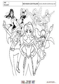 dc-kids-superhero-girls boyama sayfaları